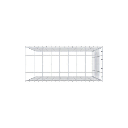 Gavión adicional tipo 4 100 cm x 90 cm x 40 cm (L x A x P), malla 10 cm x 10 cm, anillo en C