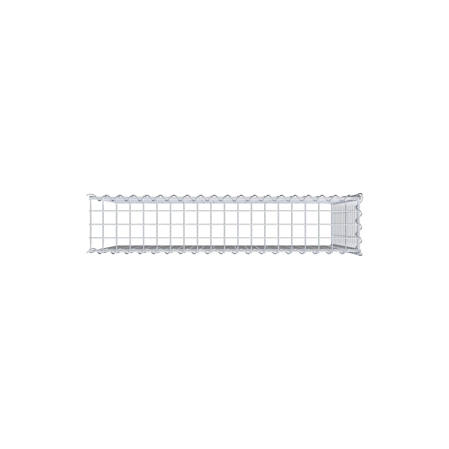 Gabion rapporté type 4 100 cm x 80 cm x 20 cm (L x H x P), mailles 5 cm x 5 cm, spirale