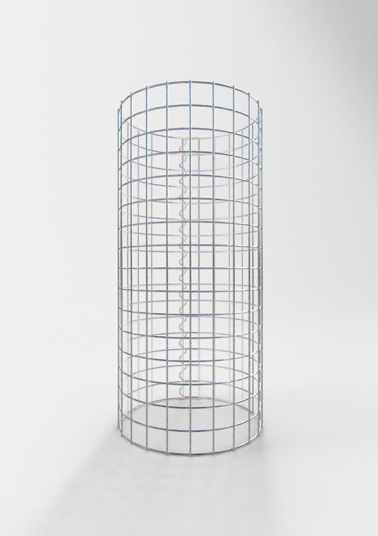 Coluna de gabião redonda 37 cm de diâmetro, 80 cm de altura, malhagem 5 cm x 5 cm