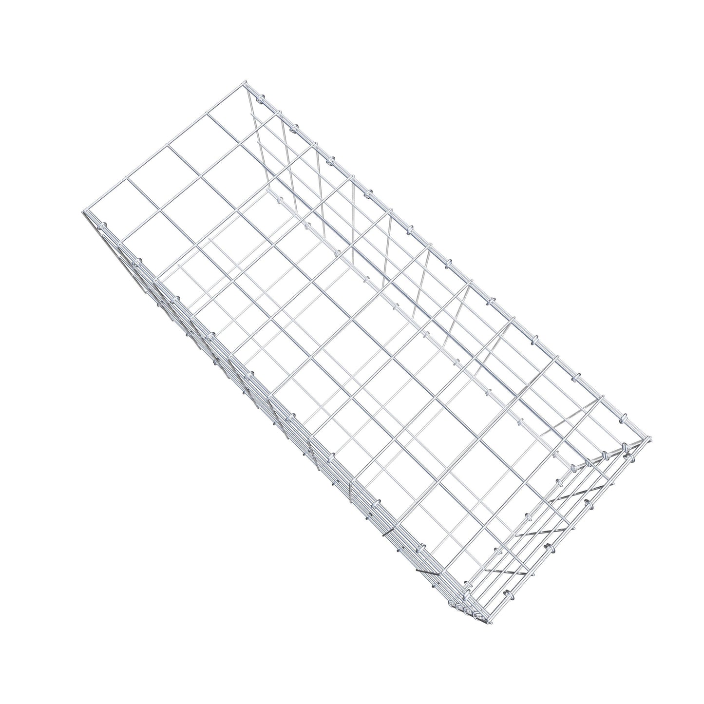 Opzetpaal type 2 100 cm x 40 cm x 40 cm (L x H x D), maaswijdte 10 cm x 10 cm, C-ring