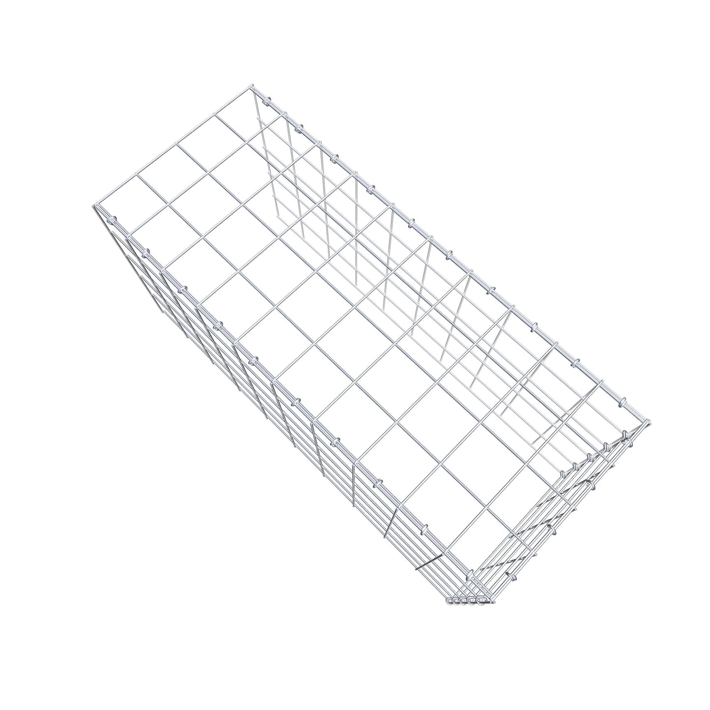 Gavión complementario de tipo 4 100 cm x 50 cm x 40 cm (L x A x P), malla 10 cm x 10 cm, anillo en C