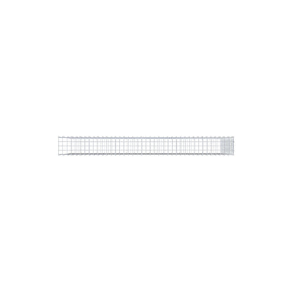Monteret gabion type 2 200 cm x 100 cm x 20 cm (L x H x D), maskestørrelse 5 cm x 5 cm, C-ring