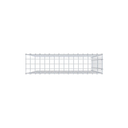 Fourche rapportée type 4 100 cm x 80 cm x 20 cm (L x H x P), mailles 5 cm x 10 cm, anneau en C
