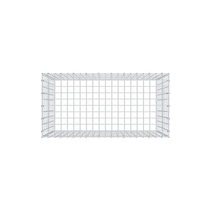 Typ 3 påbyggnadsgabion 100 cm x 70 cm x 50 cm (L x H x D), maskstorlek 5 cm x 10 cm, C-ring