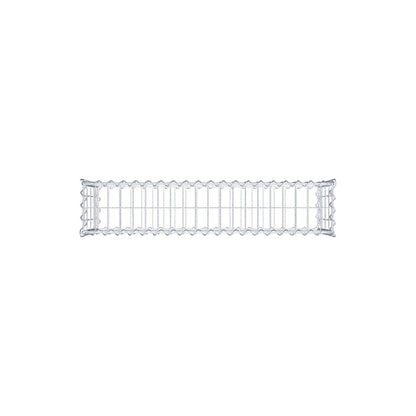 Set van 2 schanskorven 100 cm x 40 cm x 20 cm (L x H x D), maaswijdte 5 x 10 cm, spiraalvormig