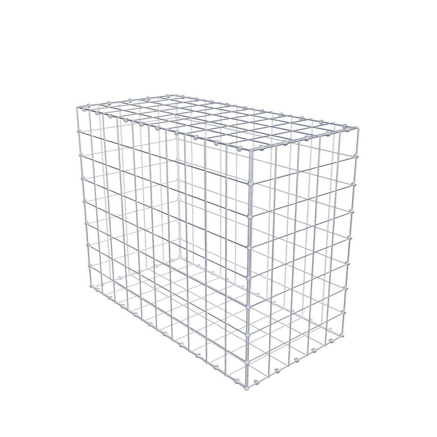 Gabion 100 cm x 80 cm x 50 cm (L x H x P), mailles 10 x 10 cm, anneau en spirale