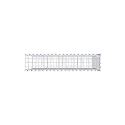 Add-on schanskorf type 2 100 cm x 80 cm x 20 cm (L x H x D), maaswijdte 5 cm x 5 cm, spiraalvormig