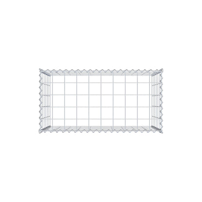 Opvokset gabion type 3 100 cm x 60 cm x 50 cm (L x H x D), maskestørrelse 10 cm x 10 cm, spiral
