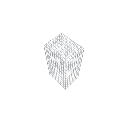 Gabião Tipo 3 100 cm x 50 cm x 40 cm (C x A x P), malhagem 5 cm x 10 cm, anel C