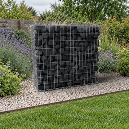 Gabion 100 cm x 90 cm x 30 cm (L x H x D), maskstorlek 5 cm x 10 cm, spiral