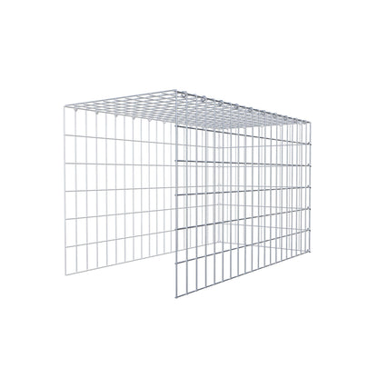 Type 4 oplegkorf 100 cm x 60 cm x 50 cm (L x H x D), maaswijdte 5 cm x 10 cm, C-ring