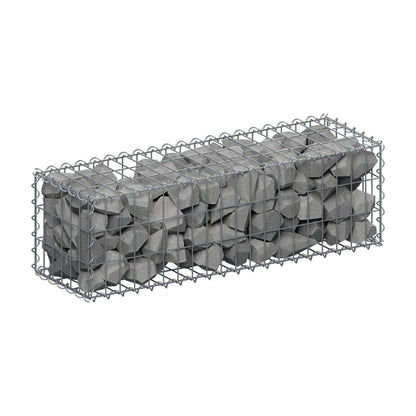 Gabbione 100 cm x 30 cm x 30 cm (L x H x P), maglia 5 cm x 10 cm, spirale