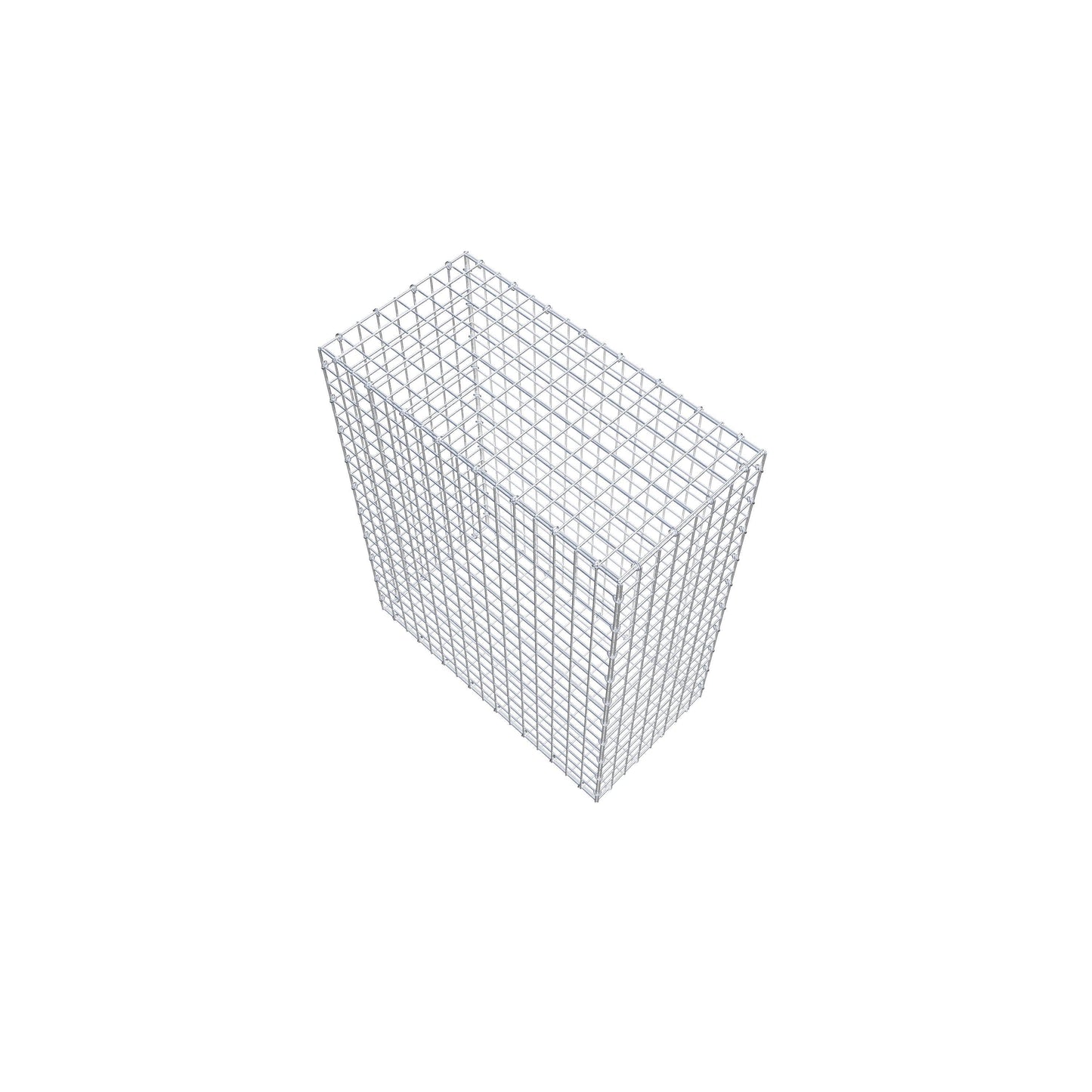 Gabião 100 cm x 80 cm x 40 cm (C x A x P), malhagem 5 cm x 5 cm, anel C