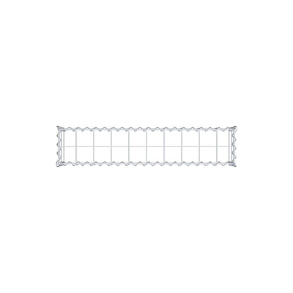 Gavión complementario tipo 3 100 cm x 20 cm x 20 cm (L x A x P), malla 10 cm x 10 cm, espiral