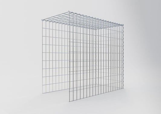 Add-on schanskorf type 4 100 cm x 90 cm x 50 cm (L x H x D), maaswijdte 5 cm x 10 cm, spiraalvormig
