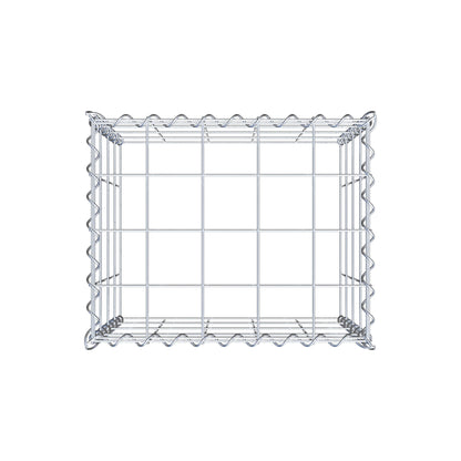 Gabion rapporté type 3 50 cm x 40 cm x 40 cm (L x H x P), mailles 10 cm x 10 cm, spirale