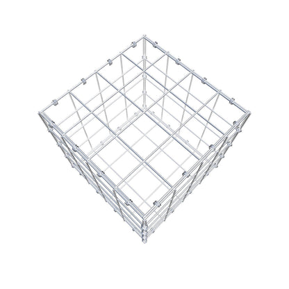 Schanskorf 40 cm x 40 cm x 40 cm (L x H x D), maaswijdte 10 x 10 cm, spiraalring