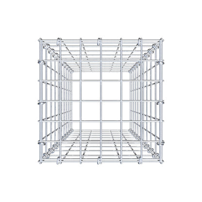 Monteret gabion type 3 100 cm x 30 cm x 30 cm (L x H x D), maskestørrelse 5 cm x 10 cm, C-ring