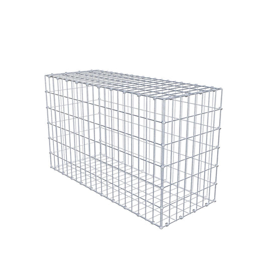 Schanskorf 100 cm x 60 cm x 40 cm (L x H x D), maaswijdte 5 x 10 cm, spiraalring