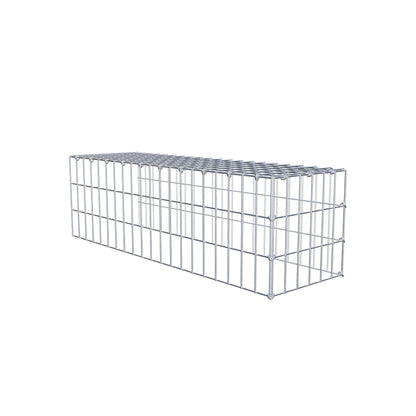 Anbaugabione Typ 4 100 cm x 30 cm x 30 cm (L x H x T), Maschenweite 5 cm x 10 cm, C-Ring