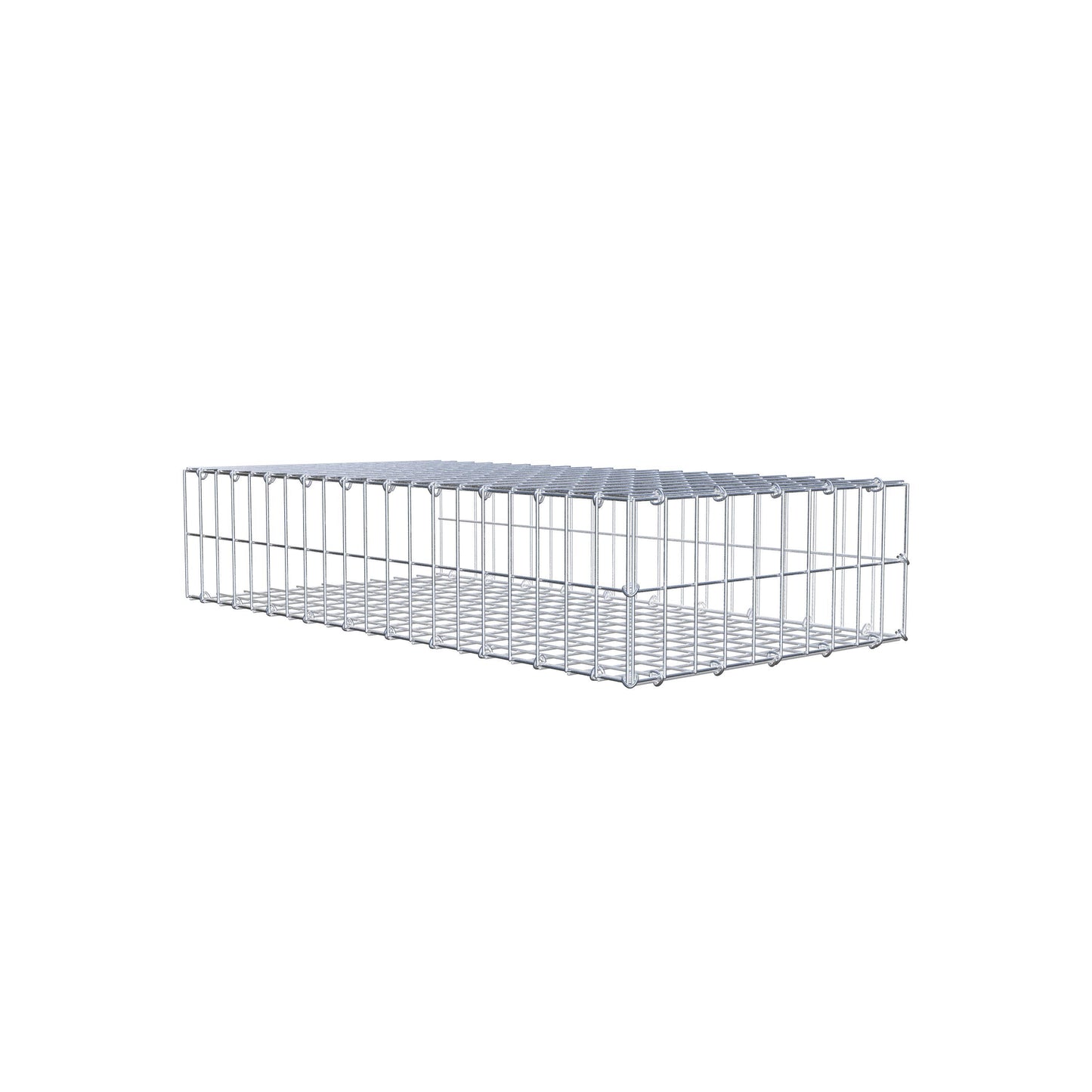 Fourche rapportée type 2 100 cm x 20 cm x 50 cm, mailles 5 cm x 10 cm, anneau en C