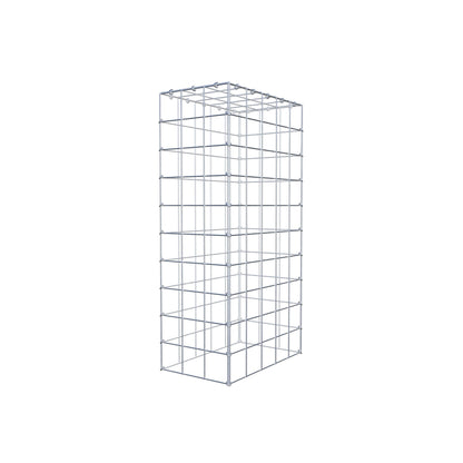 Typ 3 påbyggnadsgabion 100 cm x 50 cm x 30 cm (L x H x D), maskstorlek 10 cm x 10 cm, C-ring