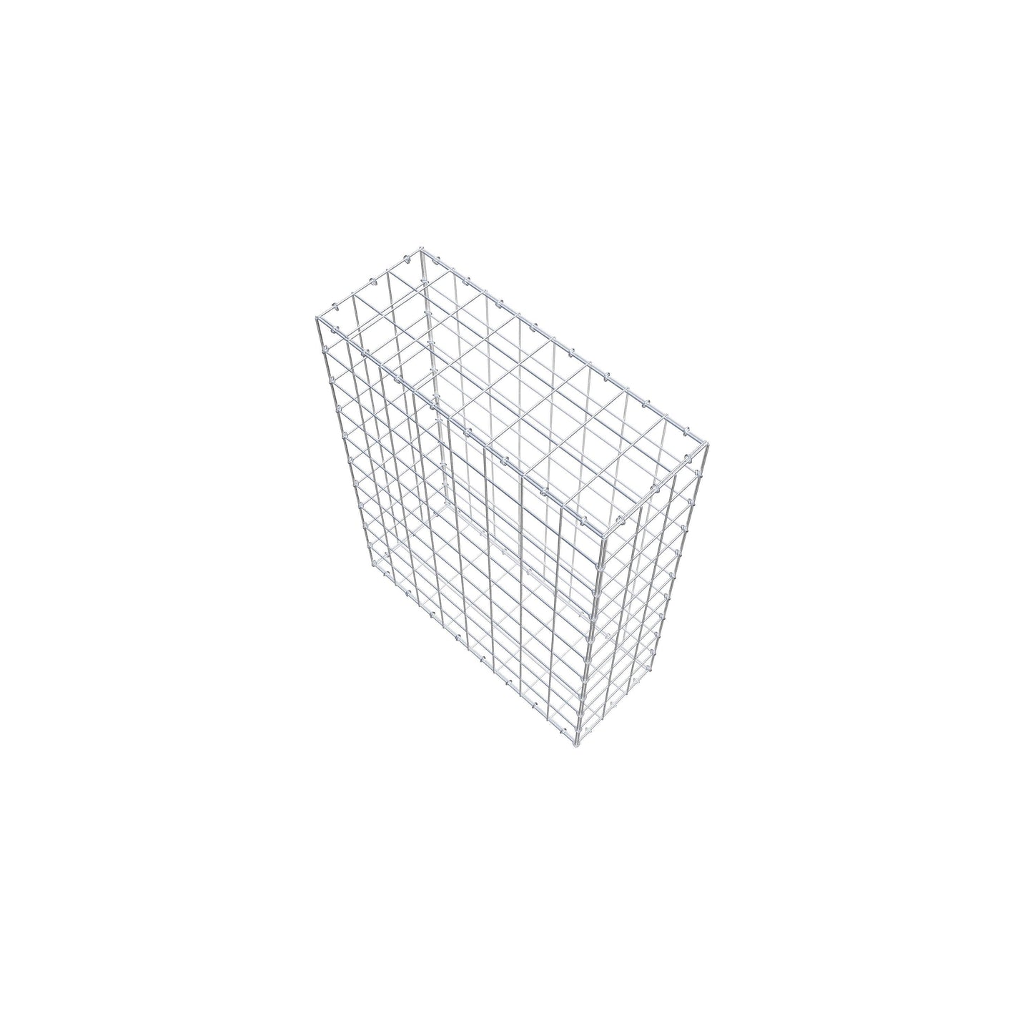 Gavión 100 cm x 80 cm x 30 cm (L x A x P), malla 10 cm x 10 cm, anillo en C