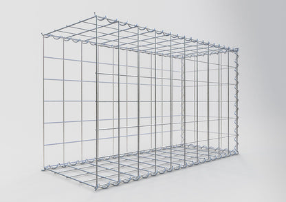 Add-on schanskorf type 2 100 cm x 60 cm x 40 cm (L x H x D), maaswijdte 10 cm x 10 cm, spiraal