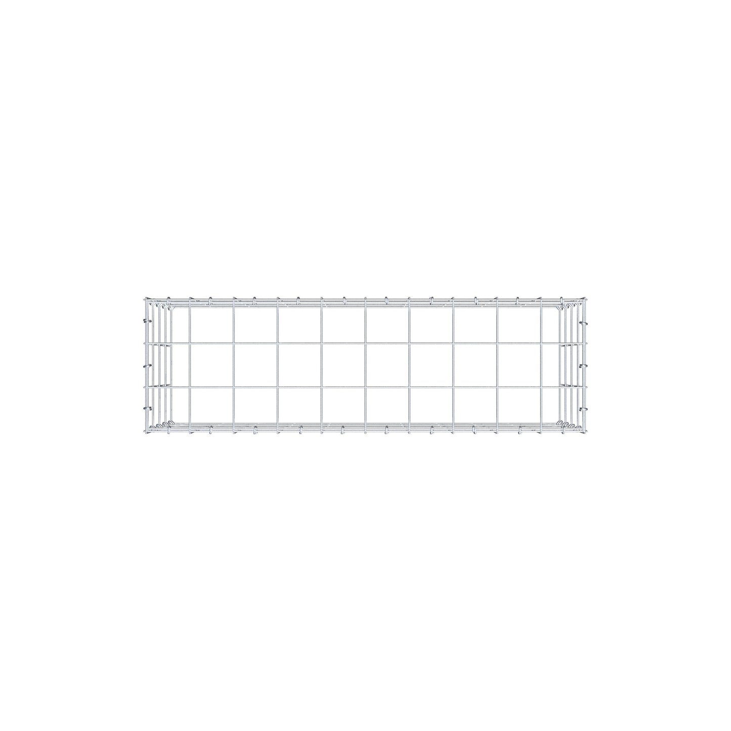 Gavión complementario de tipo 3 100 cm x 40 cm x 30 cm (L x A x P), malla 10 cm x 10 cm, anillo en C