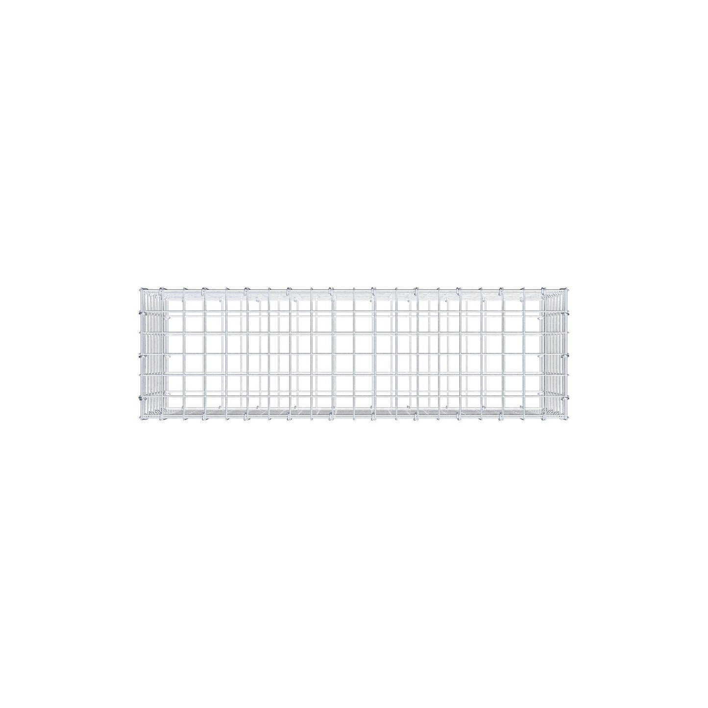 Gabbione 100 cm x 40 cm x 30 cm (L x H x P), maglia 5 cm x 5 cm, anello a C