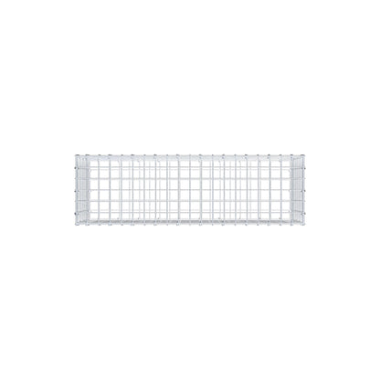 Gabbione 100 cm x 40 cm x 30 cm (L x H x P), maglia 5 cm x 5 cm, anello a C