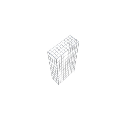 Gabião Tipo 4 100 cm x 20 cm x 50 cm (C x A x P), malhagem 5 cm x 10 cm, anel C