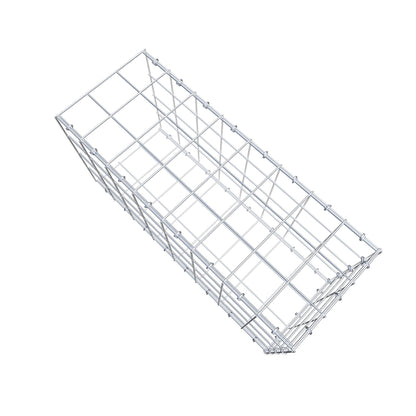 Typ 2 påbyggnadsgabion 80 cm x 40 cm x 30 cm (L x H x D), maskstorlek 10 cm x 10 cm, C-ring