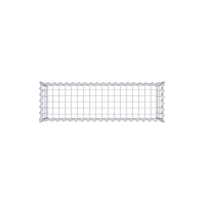 Add-on schanskorf type 3 100 cm x 40 cm x 30 cm (L x H x D), maaswijdte 5 cm x 10 cm, spiraalvormig