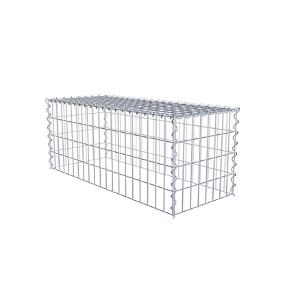 Add-on schanskorf type 3 100 cm x 40 cm x 40 cm (L x H x D), maaswijdte 5 cm x 10 cm, spiraalvormig