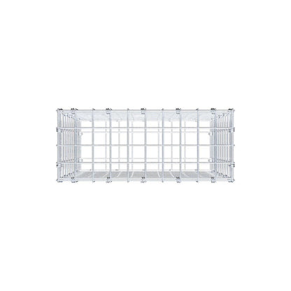 Gabião 50 cm x 50 cm x 20 cm (C x A x P), malhagem 5 x 5 cm, anel espiral