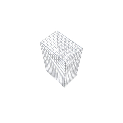 Fästbar gabion typ 4 100 cm x 60 cm x 40 cm (L x H x D), maskstorlek 5 cm x 5 cm, C-ring