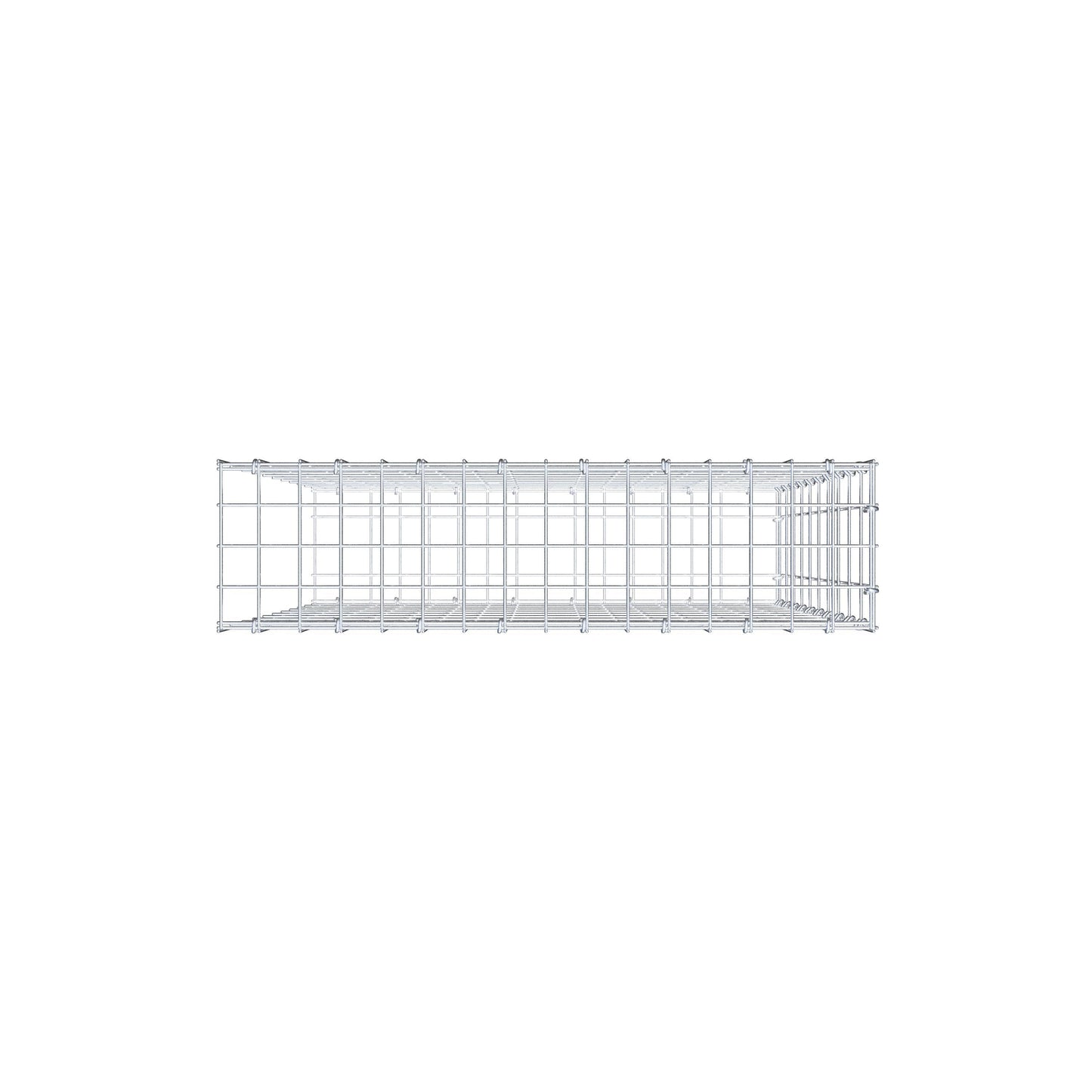 Fourche rapportée type 2 100 cm x 80 cm x 20 cm, mailles 5 cm x 10 cm, anneau en C