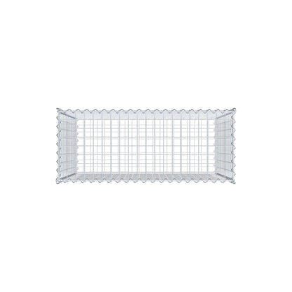 Gabion 100 cm x 80 cm x 40 cm (L x H x D), maskestørrelse 5 cm x 5 cm, spiral