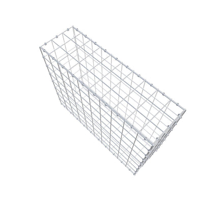 Gabbione 100 cm x 80 cm x 30 cm (L x H x P), maglia 10 x 10 cm, anello a spirale