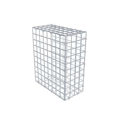 Mounted gabion type 2 50 cm x 40 cm x 20 cm (L x H x D), mesh size 5 cm x 5 cm, C-ring