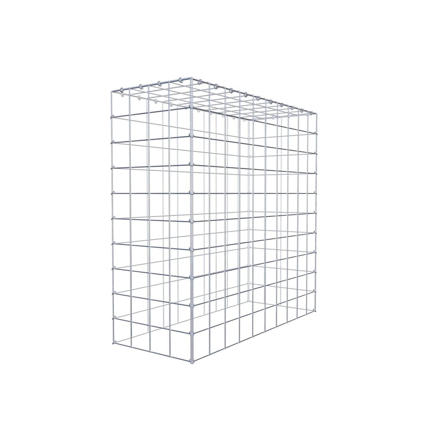 Gabbione aggiuntivo di tipo 3 100 cm x 100 cm x 40 cm (L x H x P), maglia 10 cm x 10 cm, anello a C