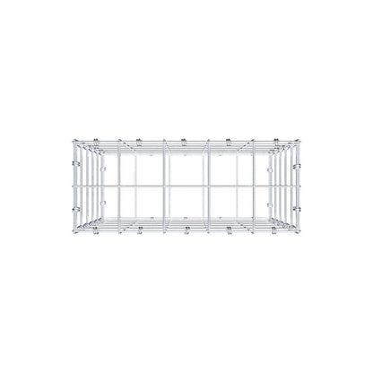Schanskorf 50 cm x 50 cm x 20 cm (L x H x D), maaswijdte 10 x 10 cm, spiraalring