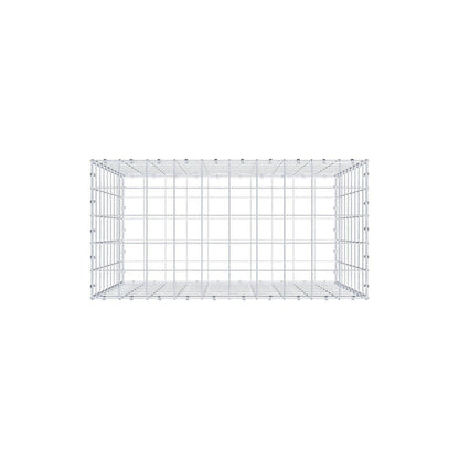Schanskorf 100 cm x 90 cm x 50 cm (L x H x D), maaswijdte 10 x 10 cm, spiraalring