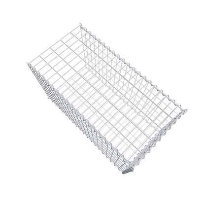 Opvokset gabion type 2 100 cm x 60 cm x 50 cm (L x H x D), maskestørrelse 5 cm x 10 cm, spiral