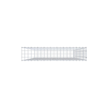 Mounted gabion type 2 200 cm x 100 cm x 20 cm, mesh size 5 cm x 10 cm, C-ring
