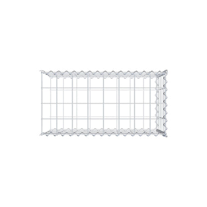 Gabion rapporté type 2 80 cm x 40 cm x 40 cm (L x H x P), mailles 10 cm x 10 cm, spirale