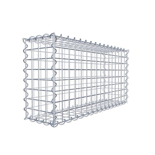 Gabion 80 cm x 40 cm x 20 cm (L x H x D), mesh size 5 cm x 5 cm, spiral