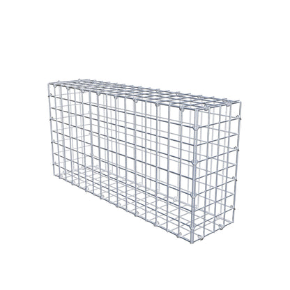 Schanskorf 80 cm x 40 cm x 20 cm (L x H x D), maaswijdte 5 cm x 5 cm, C-ring