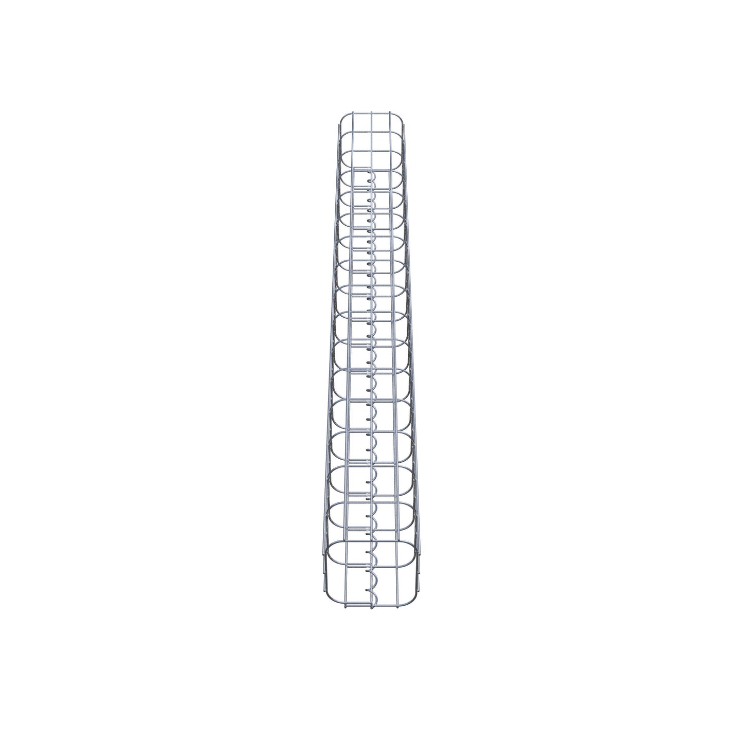 Columna de gaviones cuadrada 17 cm x 17 cm, 160 cm de altura, MW 5 cm x 10 cm